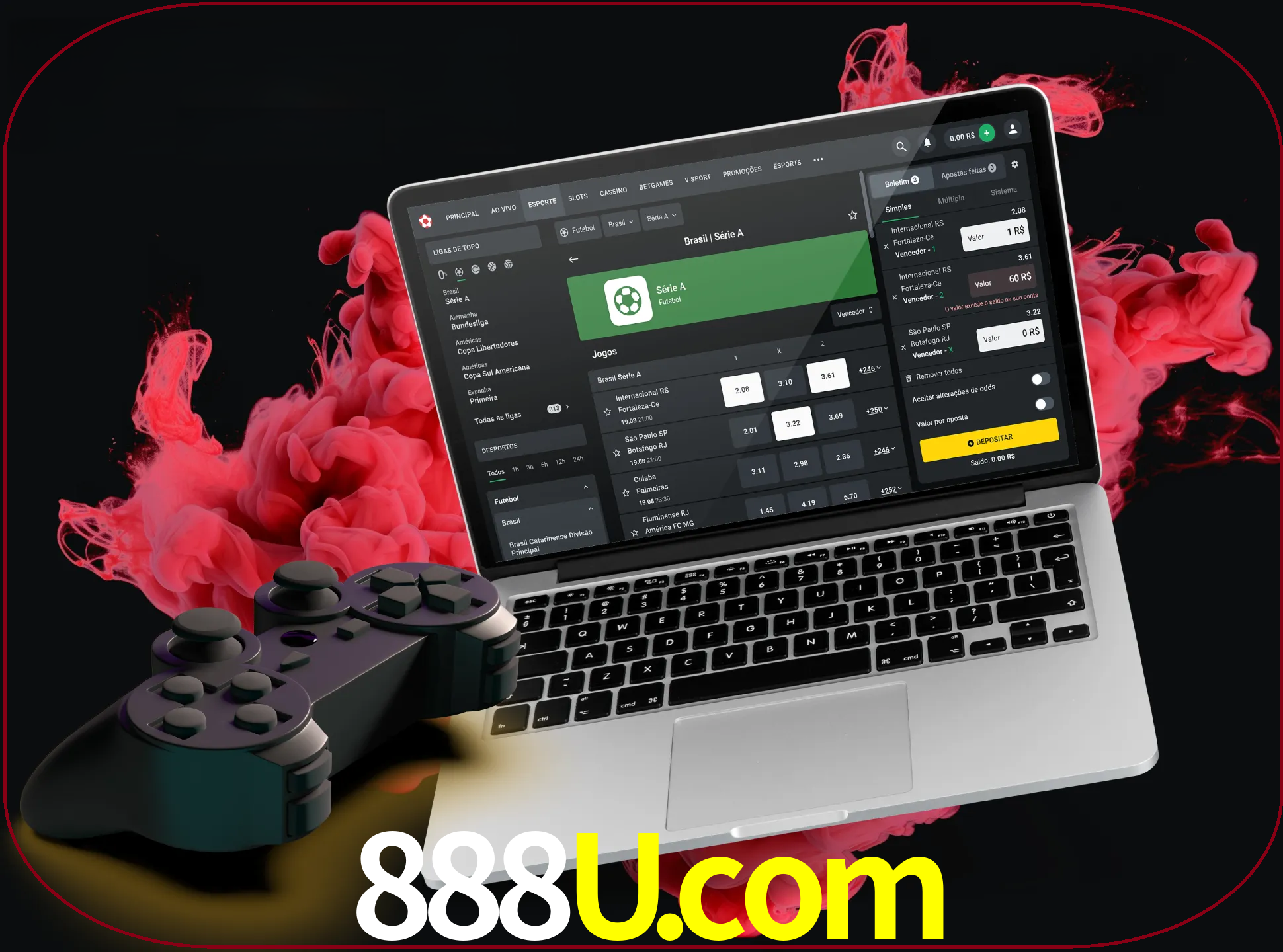 Visite a secção especial de jogos de vídeo em 888u para descobrir em que jogos pode apostar e ganhar muito dinheiro.